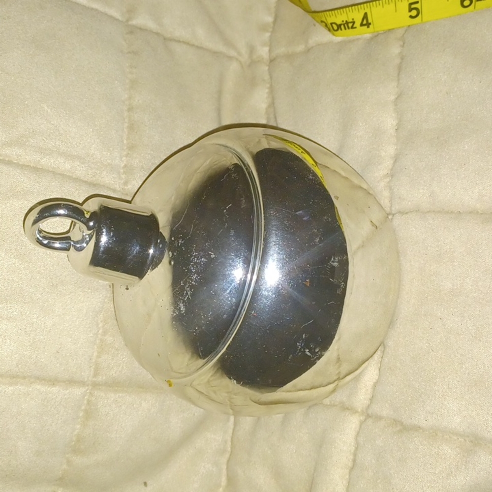 Silver ornament candle 🕯